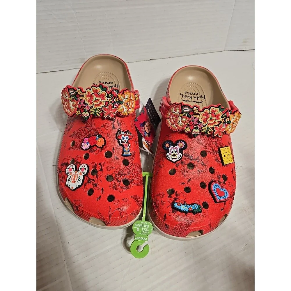 Crocs Frida Kahlo Classic Clog Slip On  Mens 10 / Womens 12 , New No Box  Custom